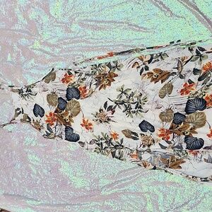 Floral Leafy Halter Maxi Dress Size Medium!